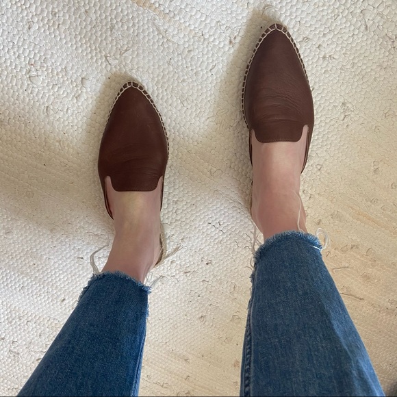 Leather espadrille slides - Picture 3 of 5